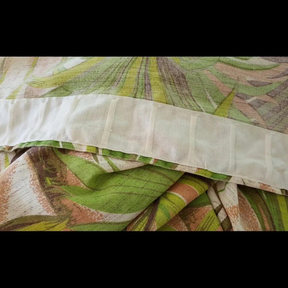 Tropical Green and Brown Palm Leaf Wall Art
